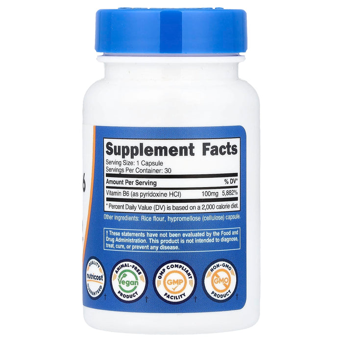 Nutricost Vitamin B6 100 mg by Nutricost