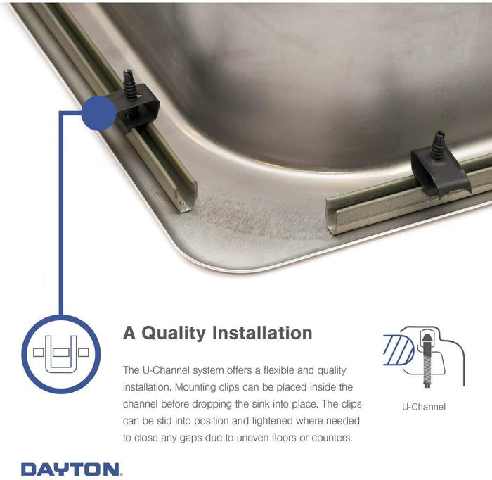 Open Box - Elkay DSE125223 Dayton 25" Single Basin Drop In Stainless Steel Kitchen Sink