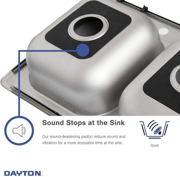 Open Box - Elkay DSE125223 Dayton 25" Single Basin Drop In Stainless Steel Kitchen Sink