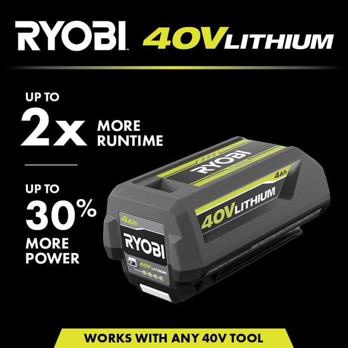 Open Box -  RYOBI OP4040A1 40-Volt Lithium-Ion 4 Ah High Capacity Battery