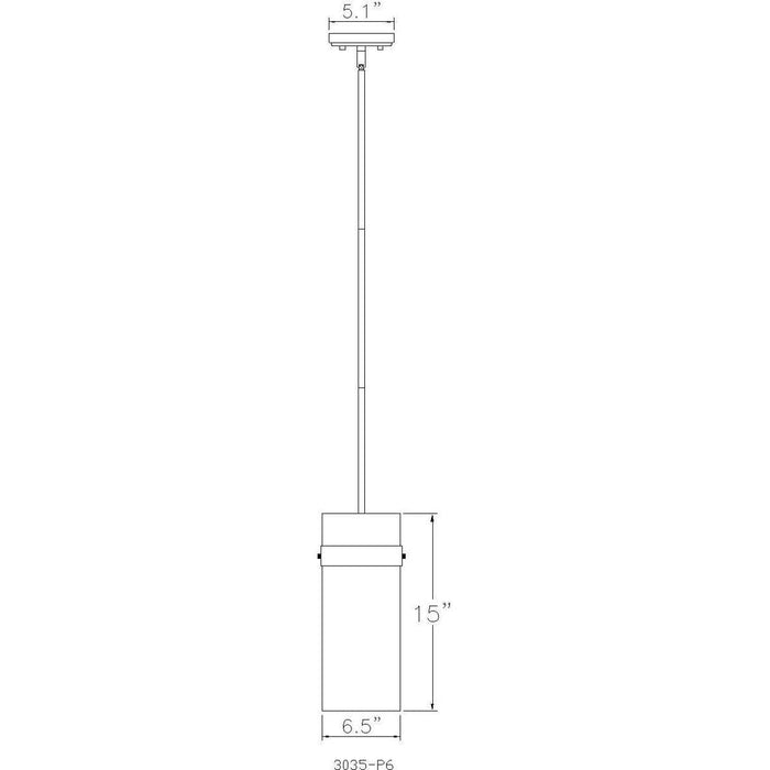 Open Box - Z-Lite 3035P6-PN - Pendants Indoor Lighting