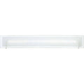 Polished chrome vanity light, by Quoizel, for bathroom