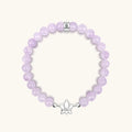 Peace and Purity - Lavender Jade Lotus Bracelet
