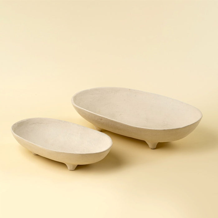 Pedestal Paper Mache Tray