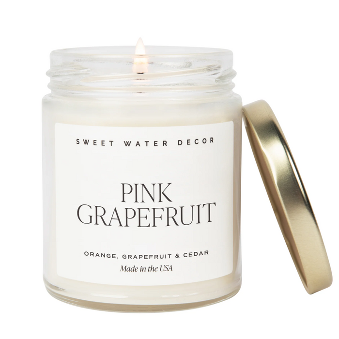 Pink Grapefruit Jar Candle