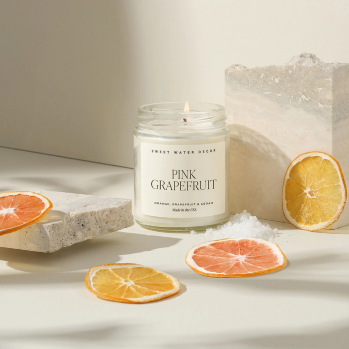 Pink Grapefruit Jar Candle