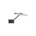 Black wall sconce, by WAC, for hallway or living room