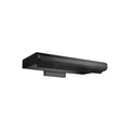 Black wall sconce, by WAC, for hallway or living room