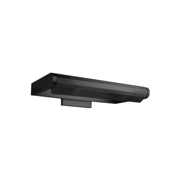 Black wall sconce, by WAC, for hallway or living room
