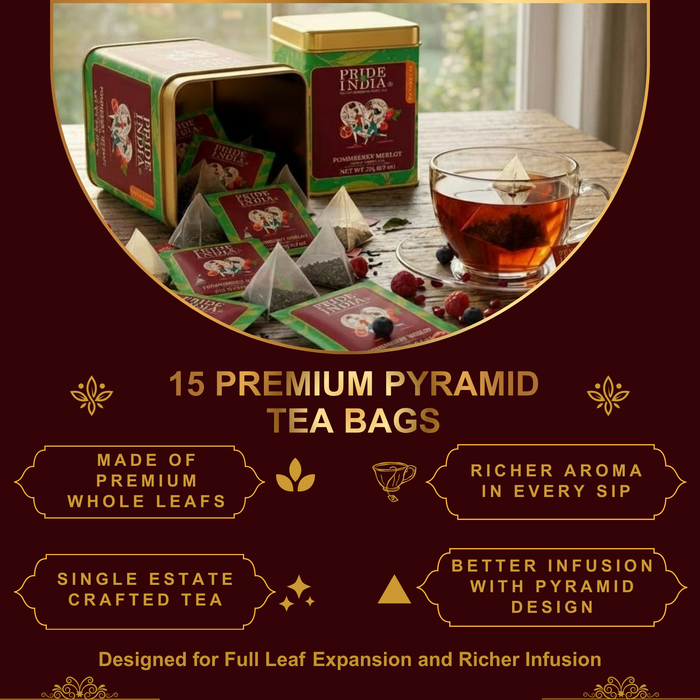 PommBerry Merlot - Fruity Green Tea Bags