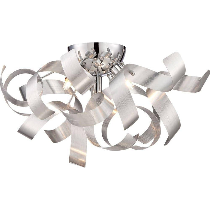Millenia flush-mount ceiling light, by Quoizel, for hallway, bedroom, or entryway