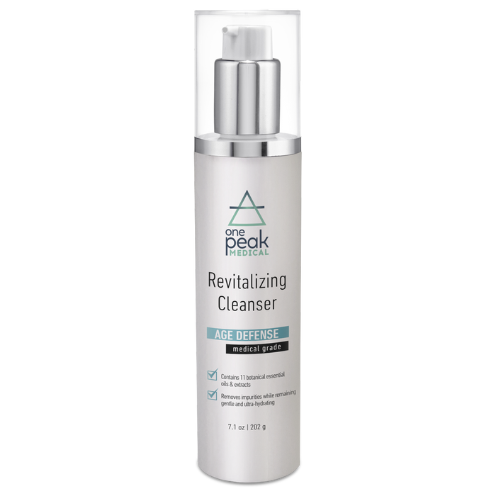 OnePeak Medical - revitalizing cleanser tall grey bottle