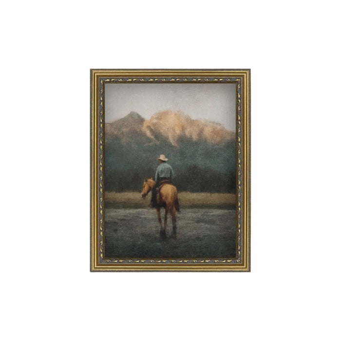 Ride Across The River Framed Antique Art