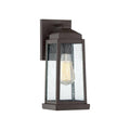 Western bronze wall sconce, by Quoizel, for hallway or living room