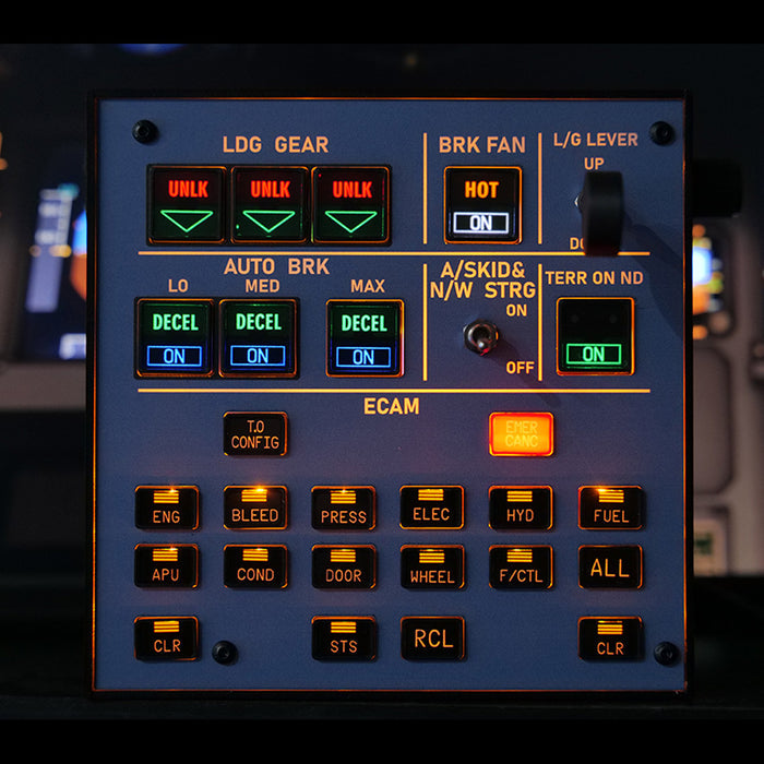 Rowsfire A103 A320/A310/A350/XECAM Landing Gear Indicator Integrated Panel - Rowsfire