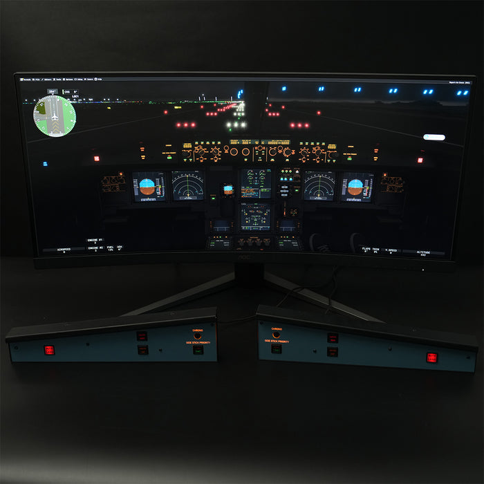 Rowsfire A117 A320 Glareshield Warning Panel — 1:1 Scale