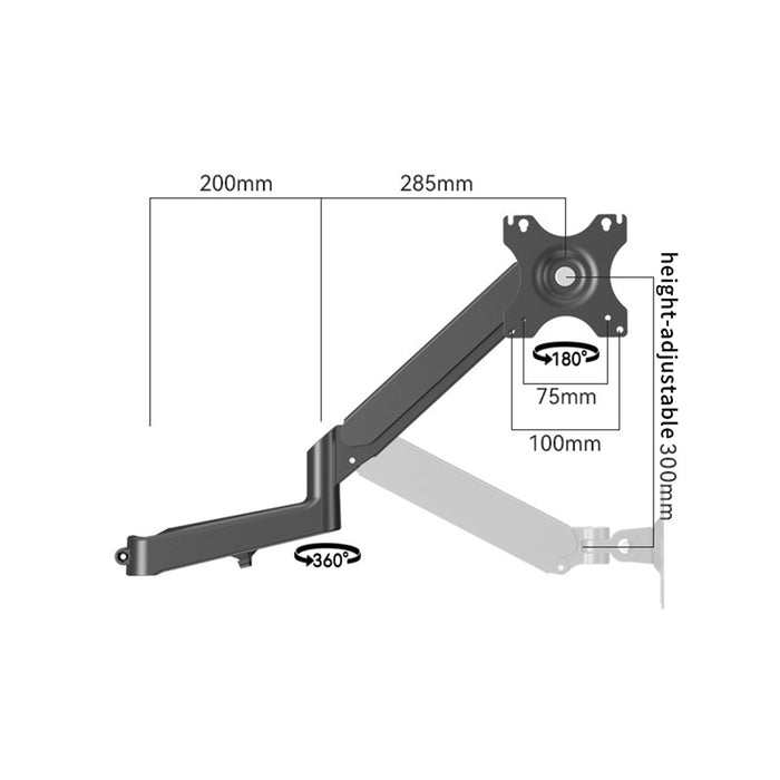 Rowsfire Adjustable Desk Mount - Rowsfire