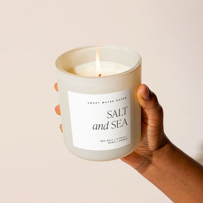 Salt + Sea Matte Jar Candle