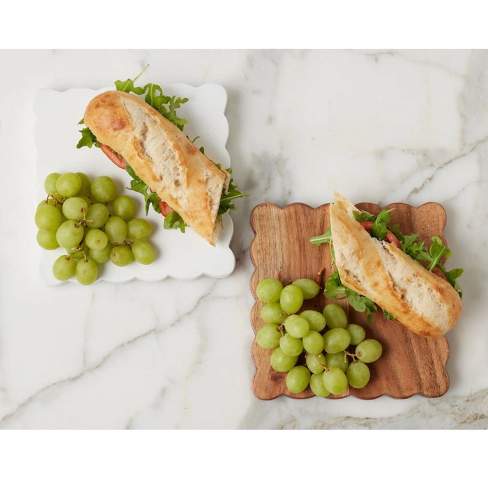 Scalloped Appetizer Cheese Board | Set of 2
