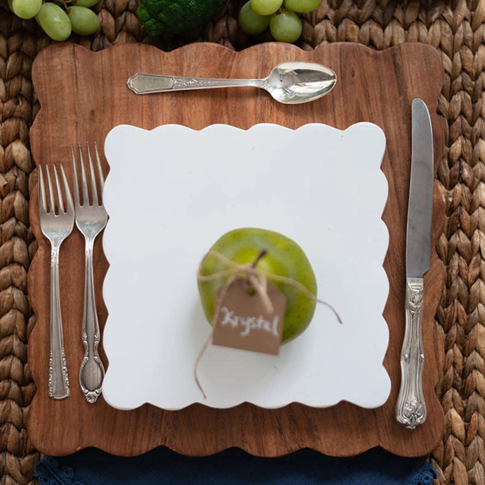 Scalloped Appetizer Cheese Board | Set of 2