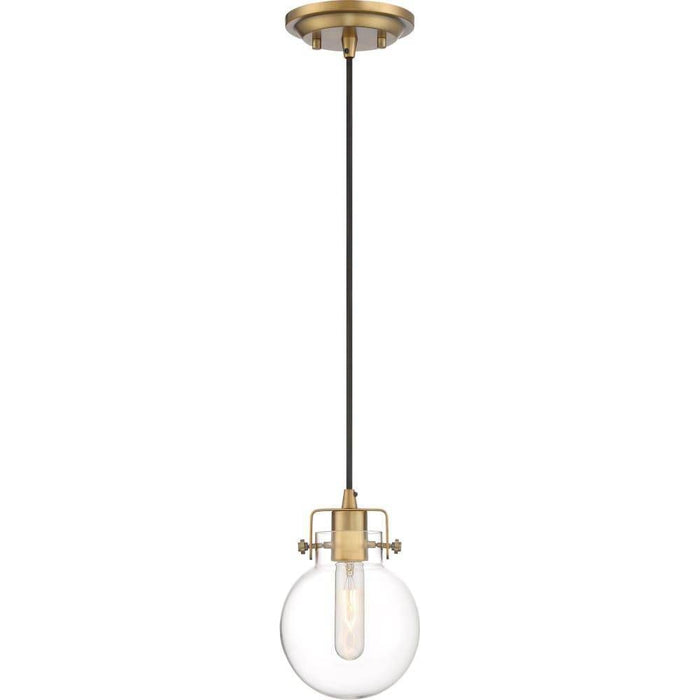 Weathered brass pendant light, by Quoizel, for kitchen island or dining