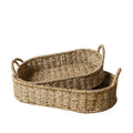 Seagrass Oval Basket Tray