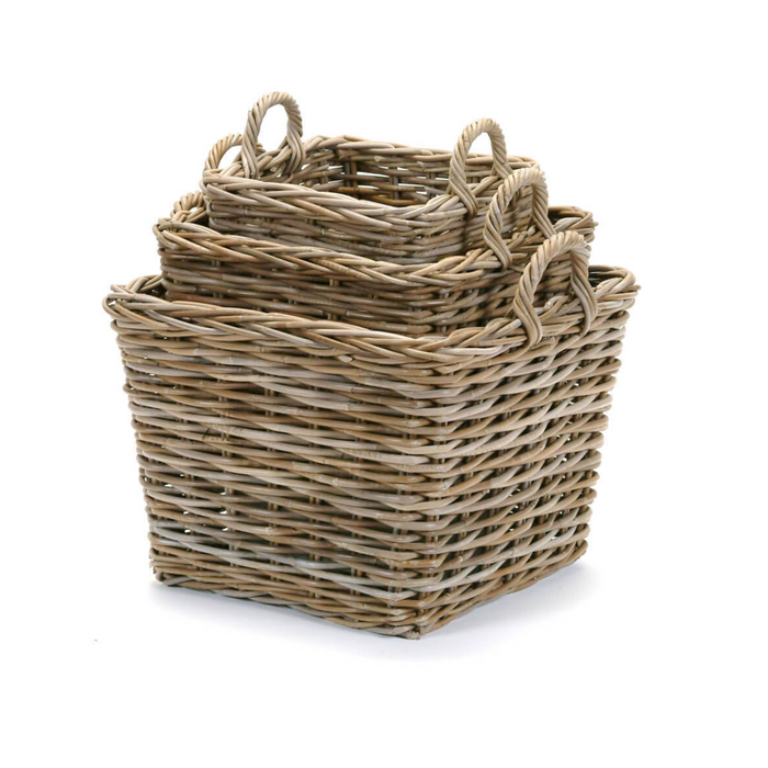 Sharon Square Grey Storage Basket