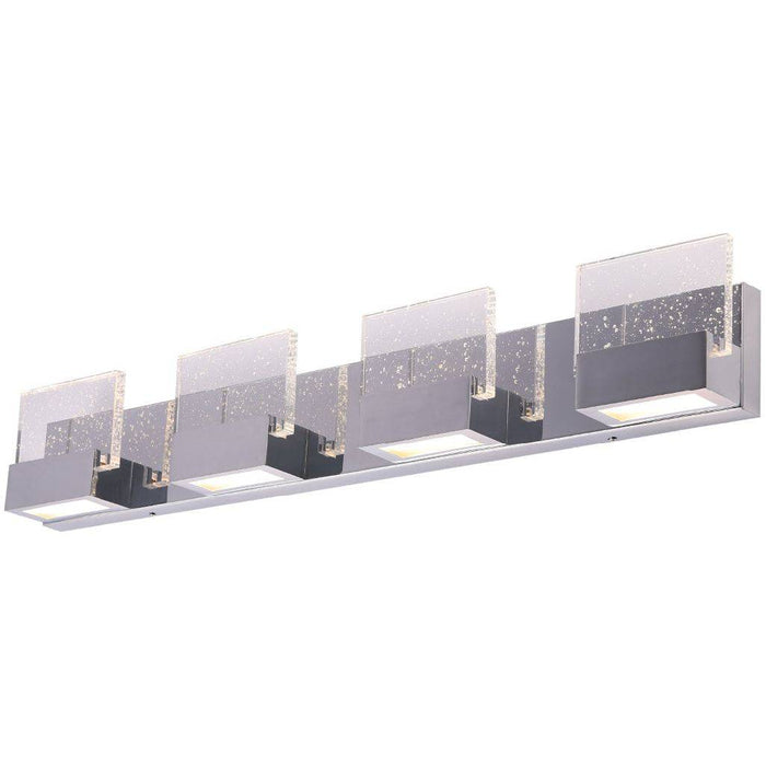 Chrome finish vanity light, by Maple, for bathroom