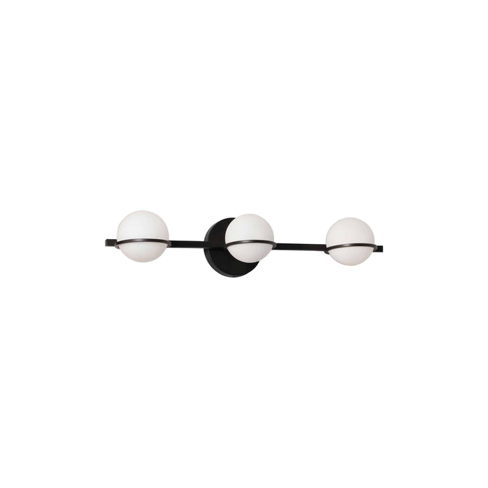 Black vanity light, by Dainolite, for bathroom