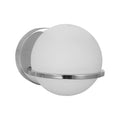 Polished chrome wall sconce, by Dainolite, for hallway or living room