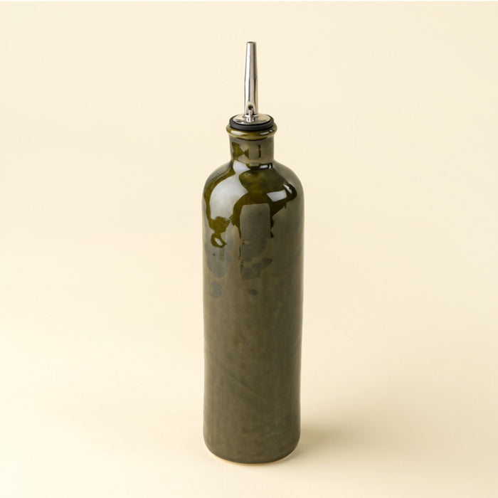 Stoneware Oil + Vinegar Cruet