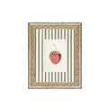 Strawberries On Stripes Framed Antique Art