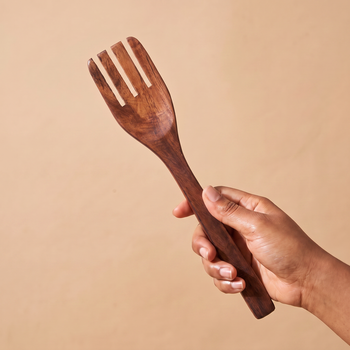 Teak Salad Fork