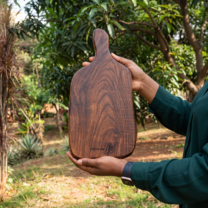 Teak Serving Board with Handle | Vena