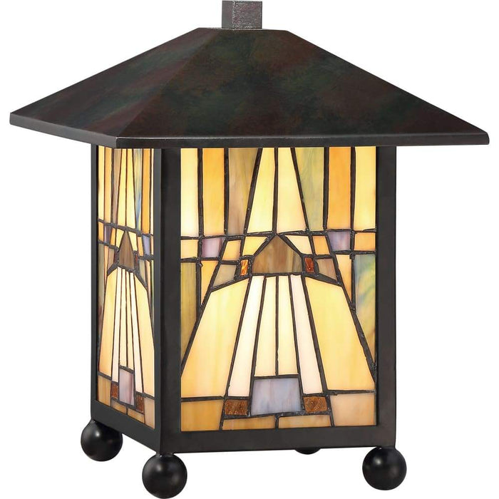Valiant bronze light fixture, by Quoizel
