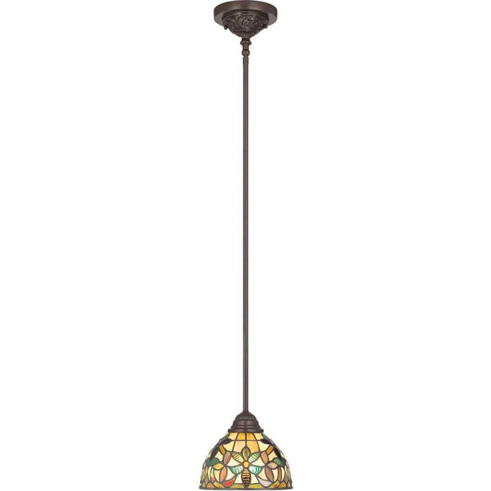 Vintage bronze pendant light, by Quoizel, for kitchen island or dining