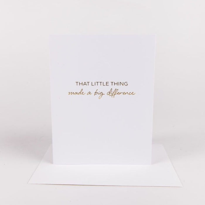The Little Things Card