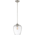 Brushed nickel pendant light, by Quoizel, for kitchen island or dining