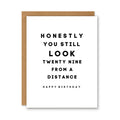 Twenty Nine From A Distance Birthday Card