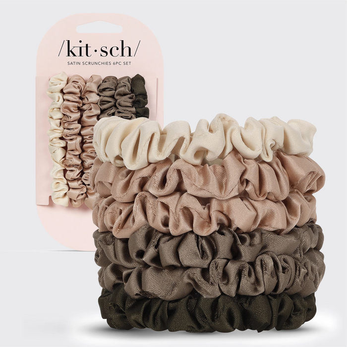 Ultra Petite Satin Scrunchie | Eucalyptus