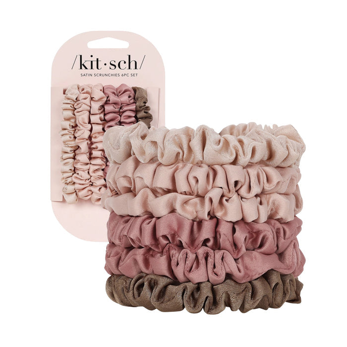 Ultra Petite Satin Scrunchie | Terracotta