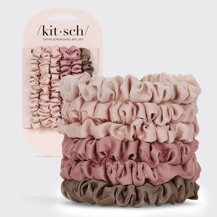 Ultra Petite Satin Scrunchie | Terracotta