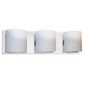 Polished chrome vanity light, by Dainolite, for bathroom