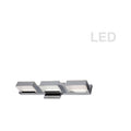 Polished chrome vanity light, by Dainolite, for bathroom