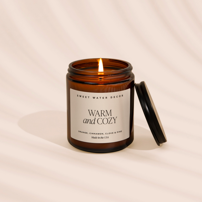 Warm & Cozy Amber Jar Candle