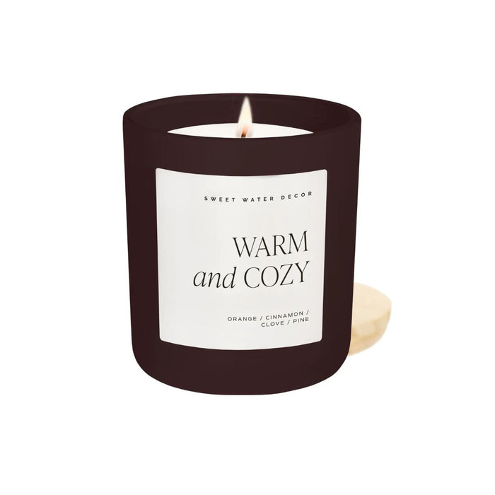 Warm & Cozy Matte Jar Candle | Brown