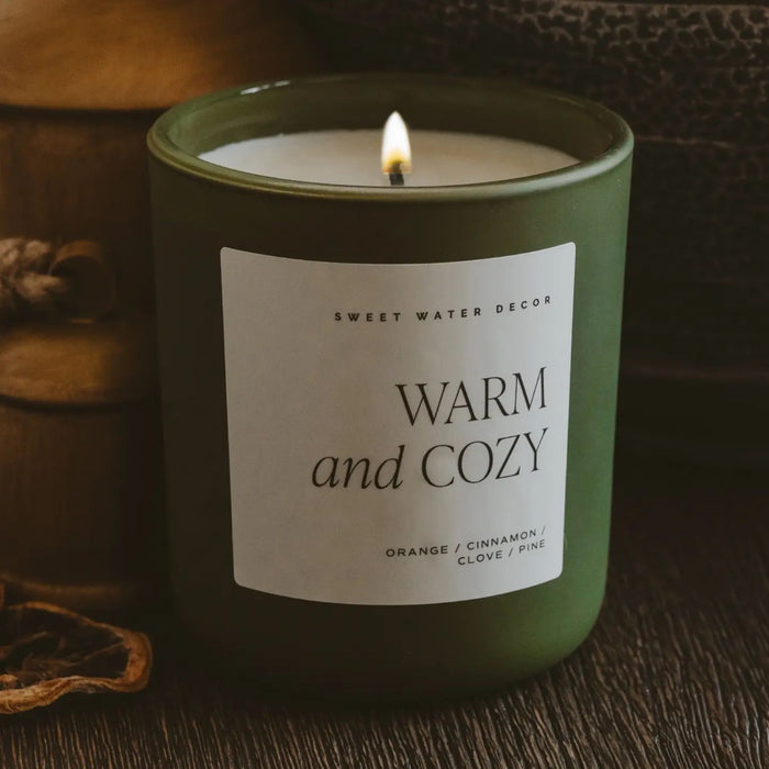 Warm & Cozy Matte Jar Candle | Green