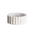 White Marble Fluted Soap Dish