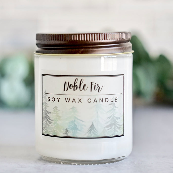 Christmas Spice Essential Oil - 8oz Soy Wax Candle - Little Flower Soap Co