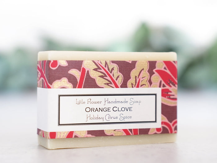 Orange Clove - Large Bar Soap 6oz - Little Flower Soap Co